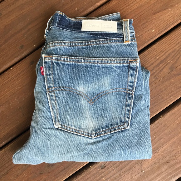 high rise ankle crop levi's